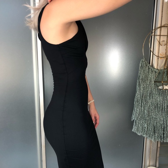 Bebe midi little black dress - Picture 2 of 3